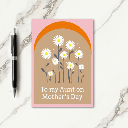 Minimalist Mothers Day Daisy Card