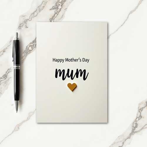 Minimalist Mums Day Sparkle Card