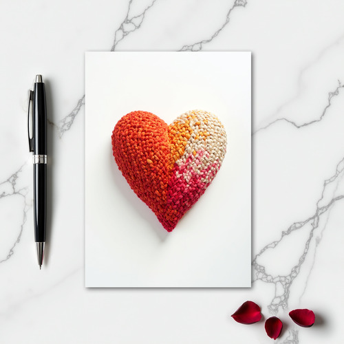 Minimalist Ombre Heart Card