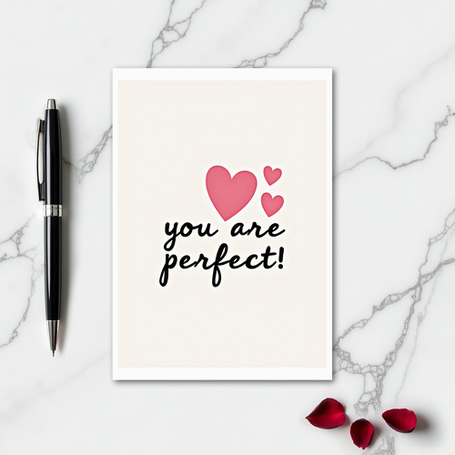 Minimalist Perfect Hearts Card