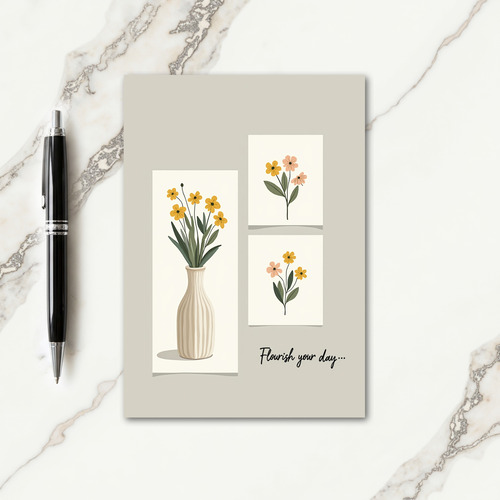 Minimalist Plant Birthday Card