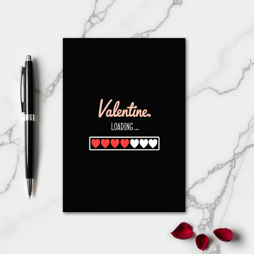 Minimalist Valentine Loading Card