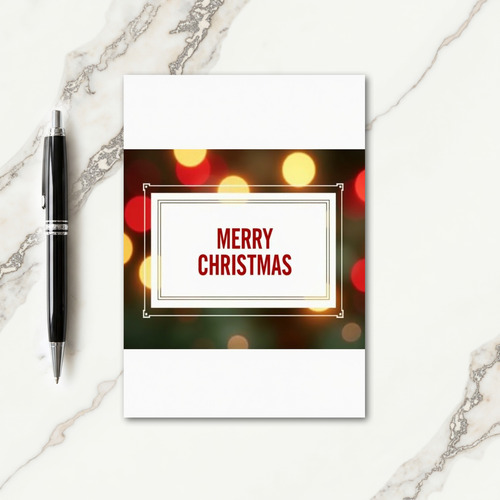 Minimalist White Christmas Card thumbnail