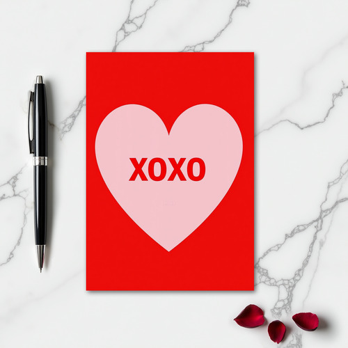 Minimalist Xoxo Card