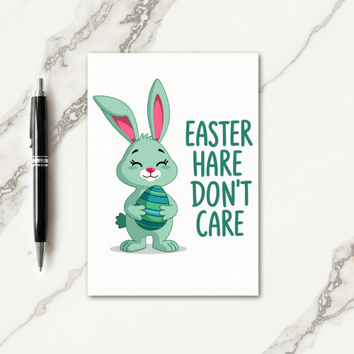 Mint Bunny Happy Day Card