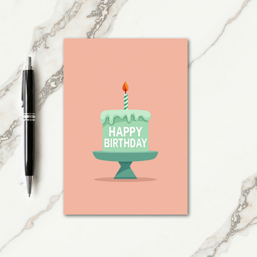 Mint Cake Birthday Card