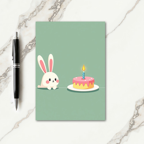 Mint Green Art Birthday Card
