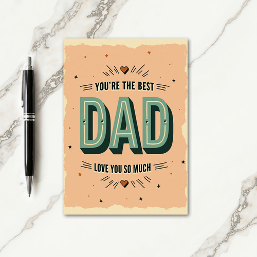 Mint Green Dad Vintage Style Card