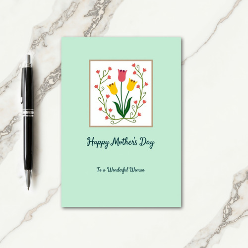 Mint Green Mothers Card