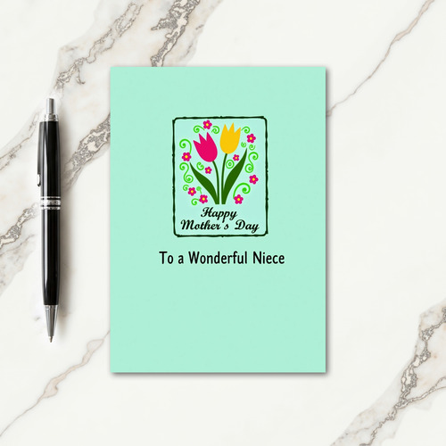 Mint Green Mothers Day Love Card