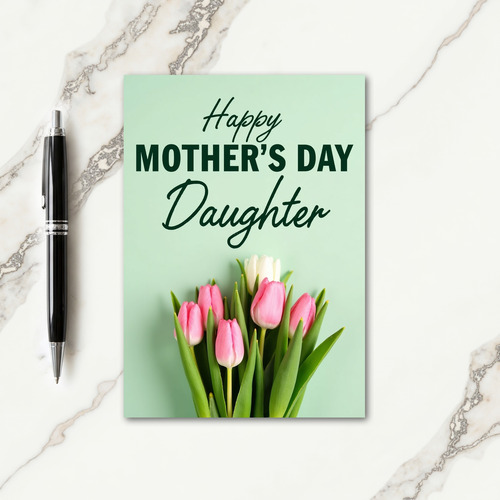 Mint Green Mothers Day Wish Card