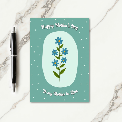 Mint Green Mothers Love Card