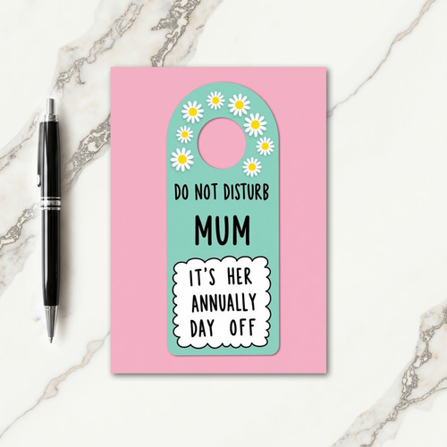 Mint Green Mums Day Card