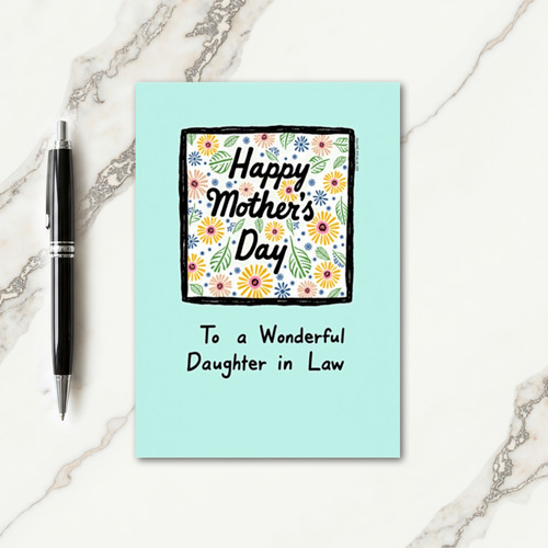 Mint Mothers Day Card