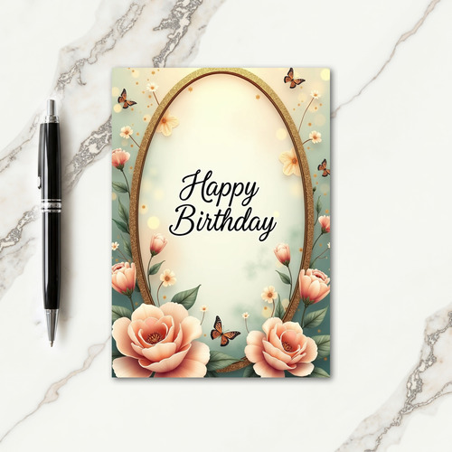 Mint Serene Birthday Card