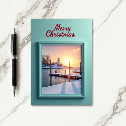 Mint Winter Card