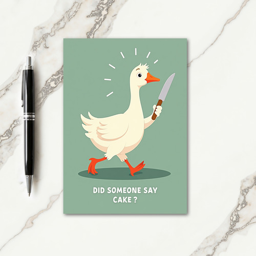 Mischievous Bird Birthday Card