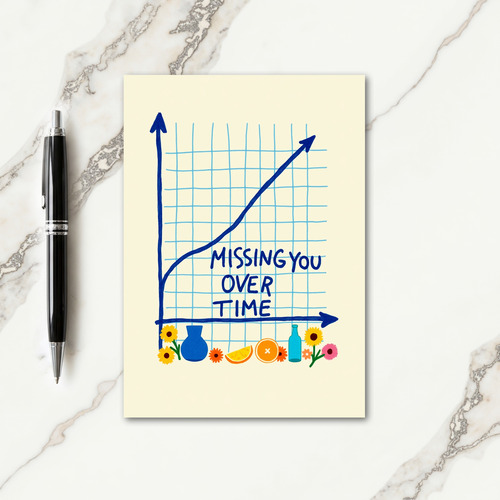 Missing You Over Time Graph Card