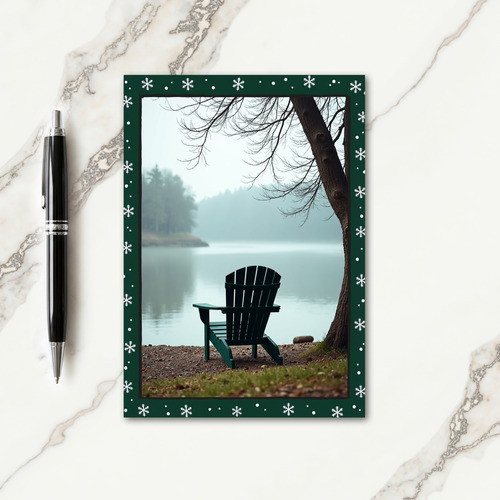 Misty Christmas Lake Card