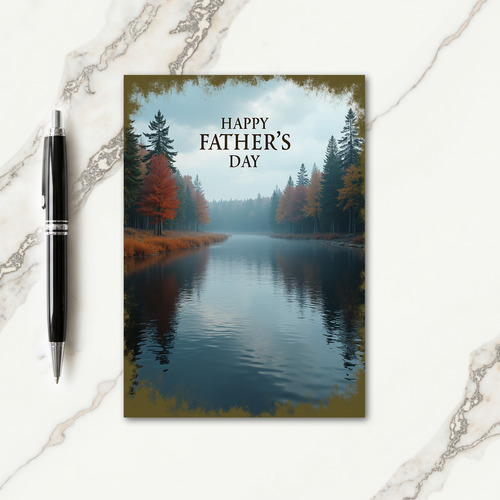 Misty Fathers Day Forest Card