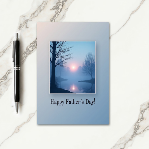 Misty Fathers Day Morning Card