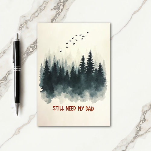 Misty Forest Dads Memory Card
