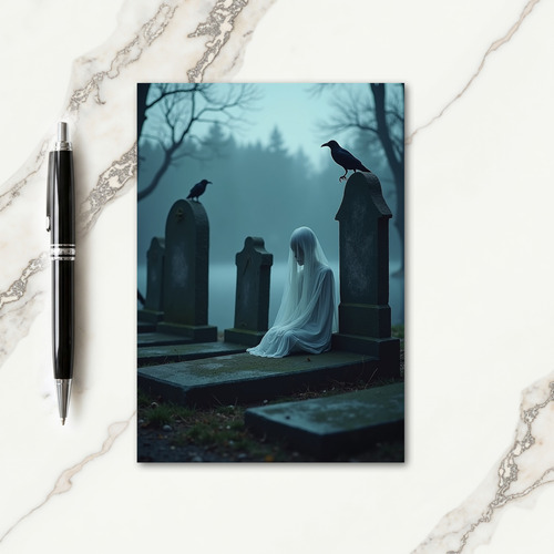 Misty Graveyard Vigil Card