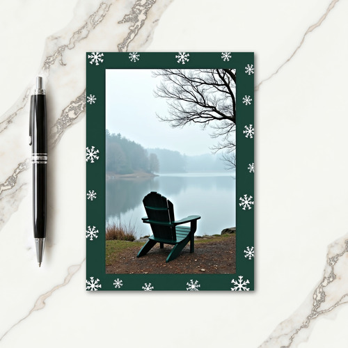 Misty Lake Christmas Card thumbnail