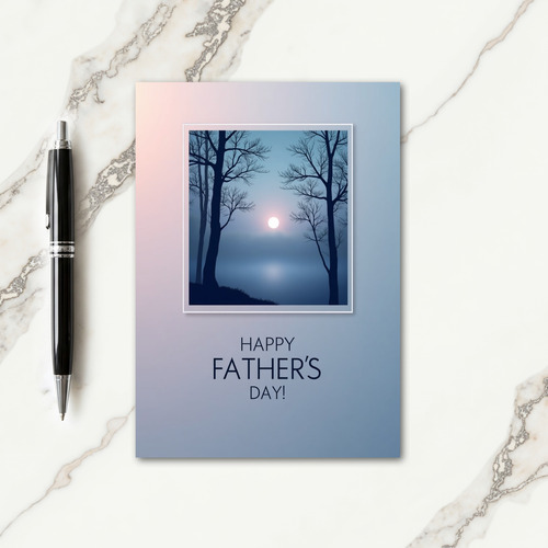Misty Lake Fathers Day Gift Card