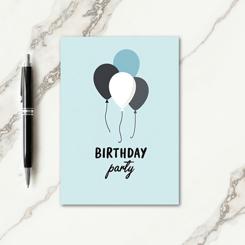 Modern Birthday Buoyant Art Card