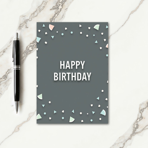Modern Birthday Shapes Card