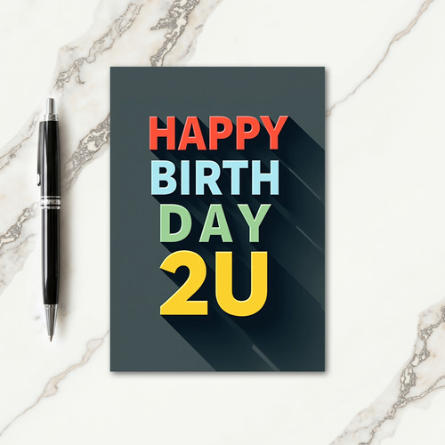 Modern Bold Birthday Card