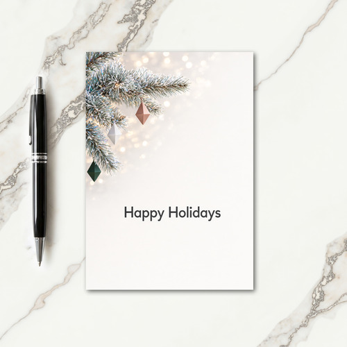 Modern Christmas Card Greetings Card