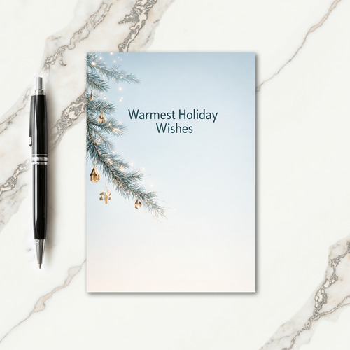Modern Christmas Card Messages Card