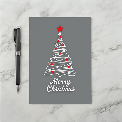 Modern Christmas Tree Card