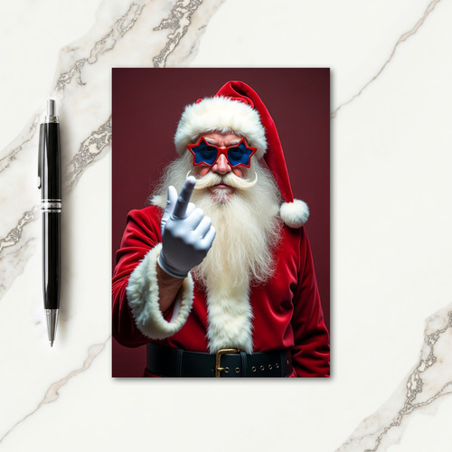 Cool Santa Christmas Card