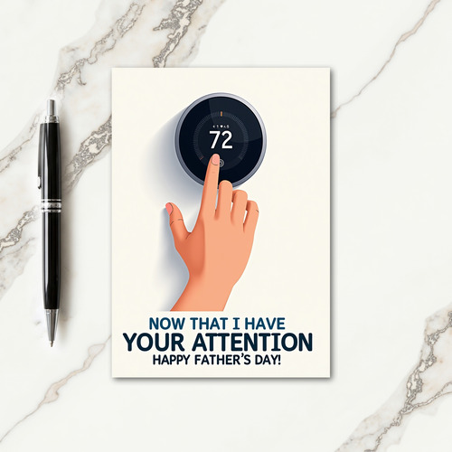 Modern Fathers Day Comfort Card