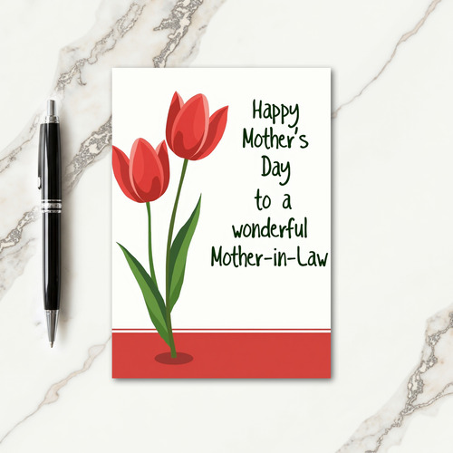 Modern Floral Mothers Day Card