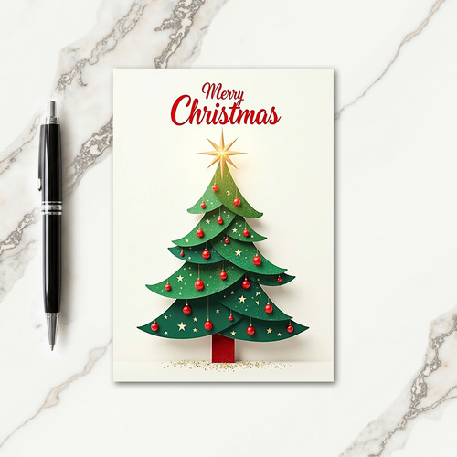Modern Layered Tree Card