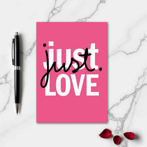 Modern Love Typography Card