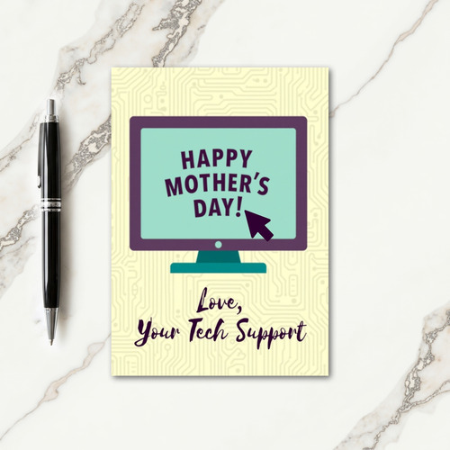 Modern Mothers Day Display Card