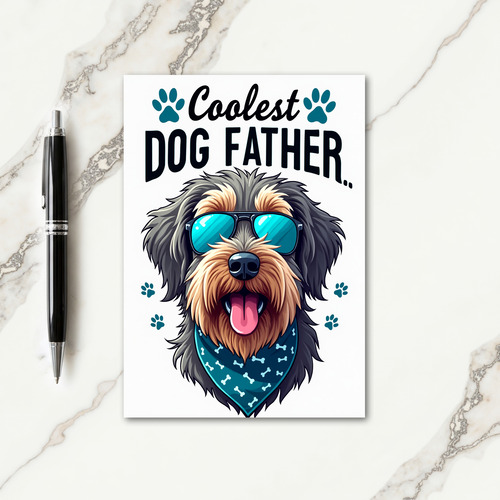 Modern Pet Fathers Day Image Card