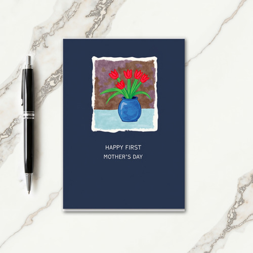 Modern Serif First Mothers Day Card