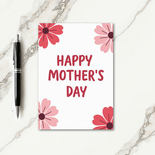Modern Serif Mothers Day Card