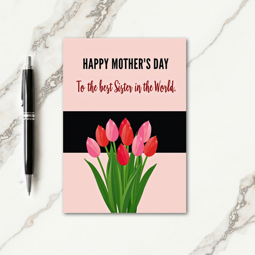 Modern Sister Mothers Day Card