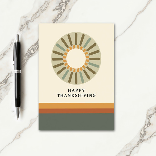 Modern Thanksgiving Circle Card thumbnail