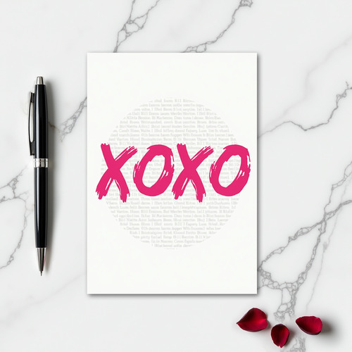 Modern Xoxo Love Card