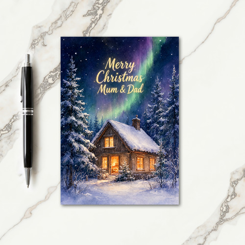 Mom And Dad Christmas Card