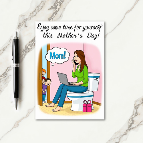 Mom Illustration Mothers Day Card