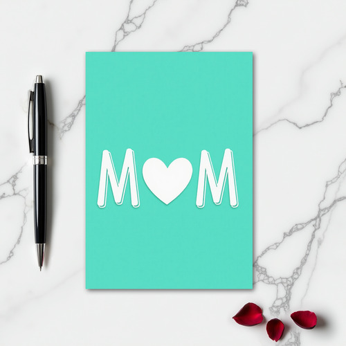 Mom Love Heart Card